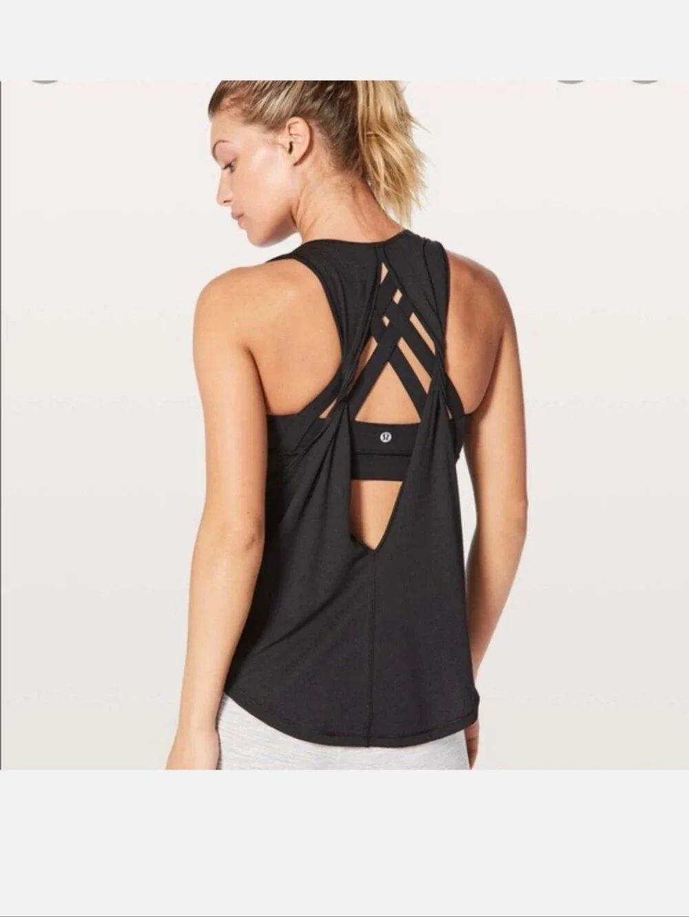 lululemon athletica Black Girls' Athletic Dress with Strappy Back